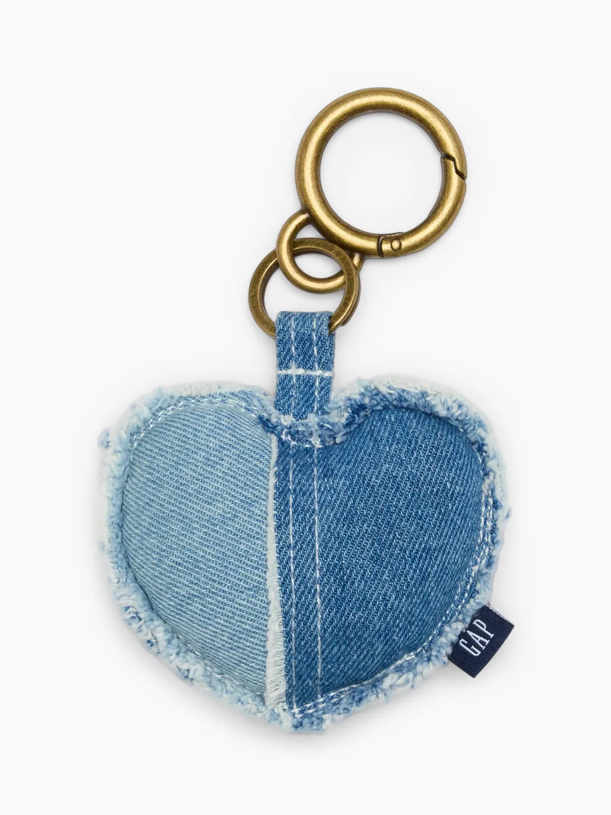 Patchwork Denim Heart Bag Charm by Gap