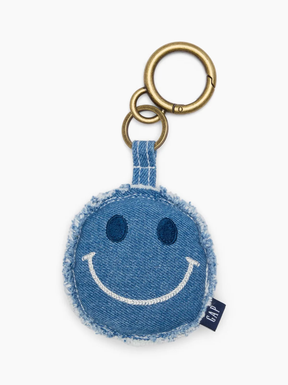 Denim Smiley Bag Charm by Gap