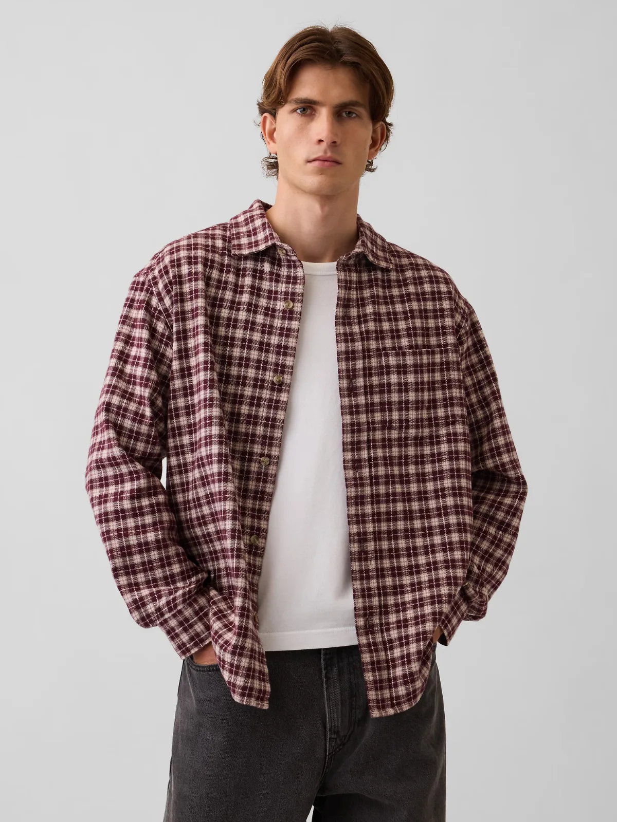 Relaxed Flannel Shirt