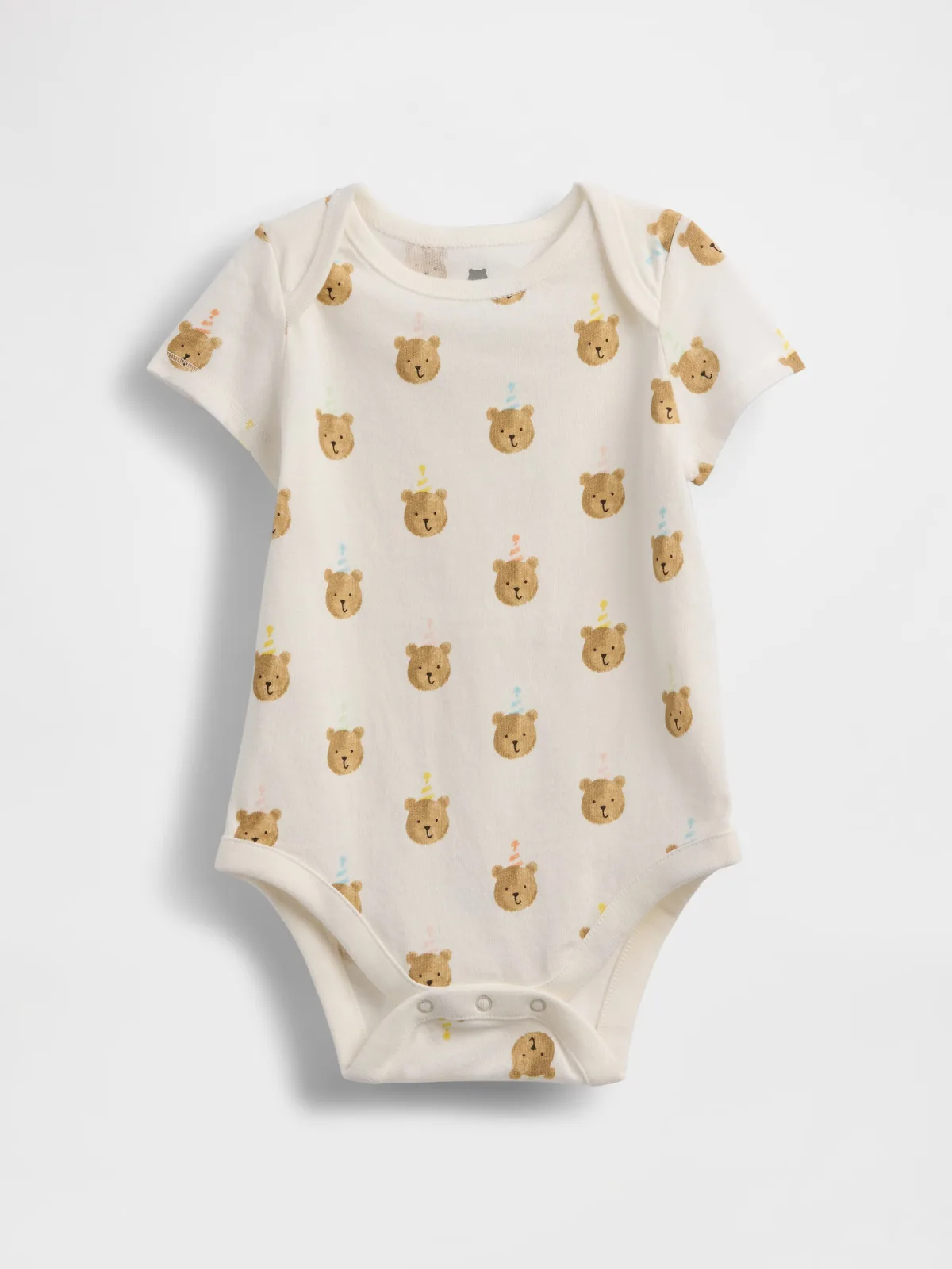 First Favorites Organic Cotton Brannan Bear Bodysuit by Gap
