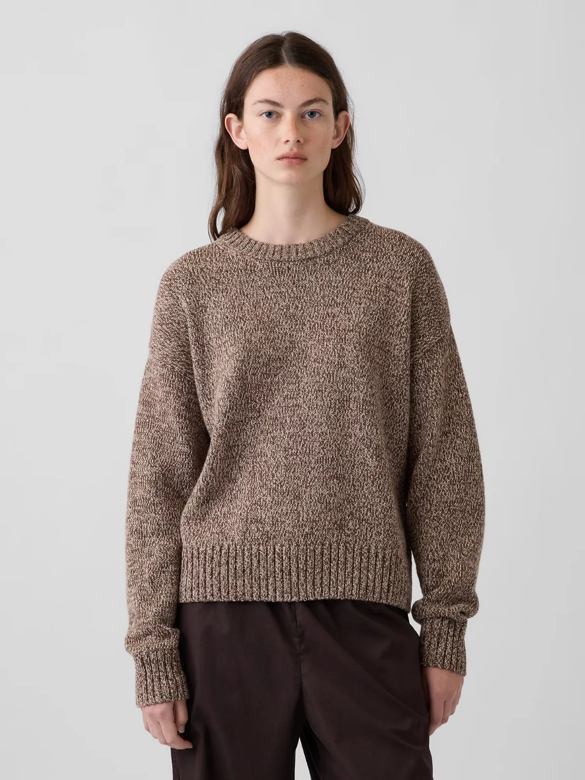 100% Cotton Oversized Crop Sweater by Gap