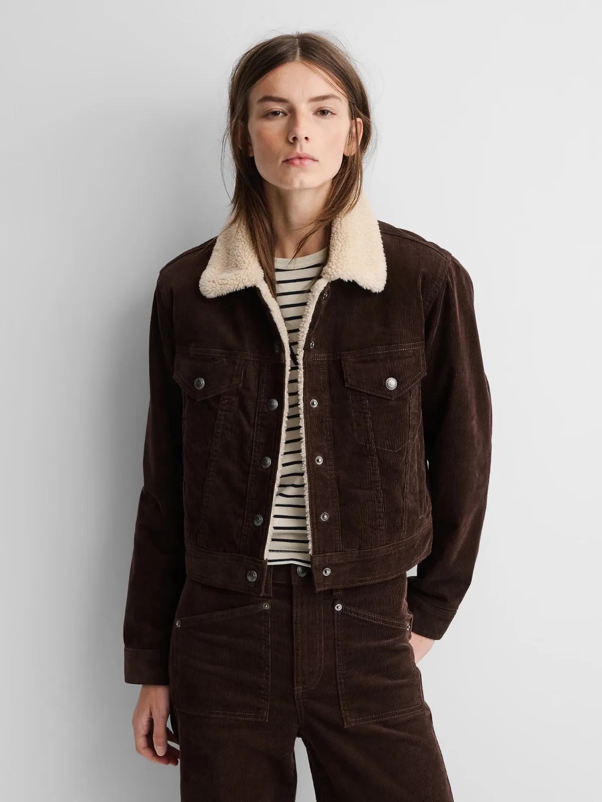 Gap A.P.C. Icon Corduroy Crop Jacket by Gap