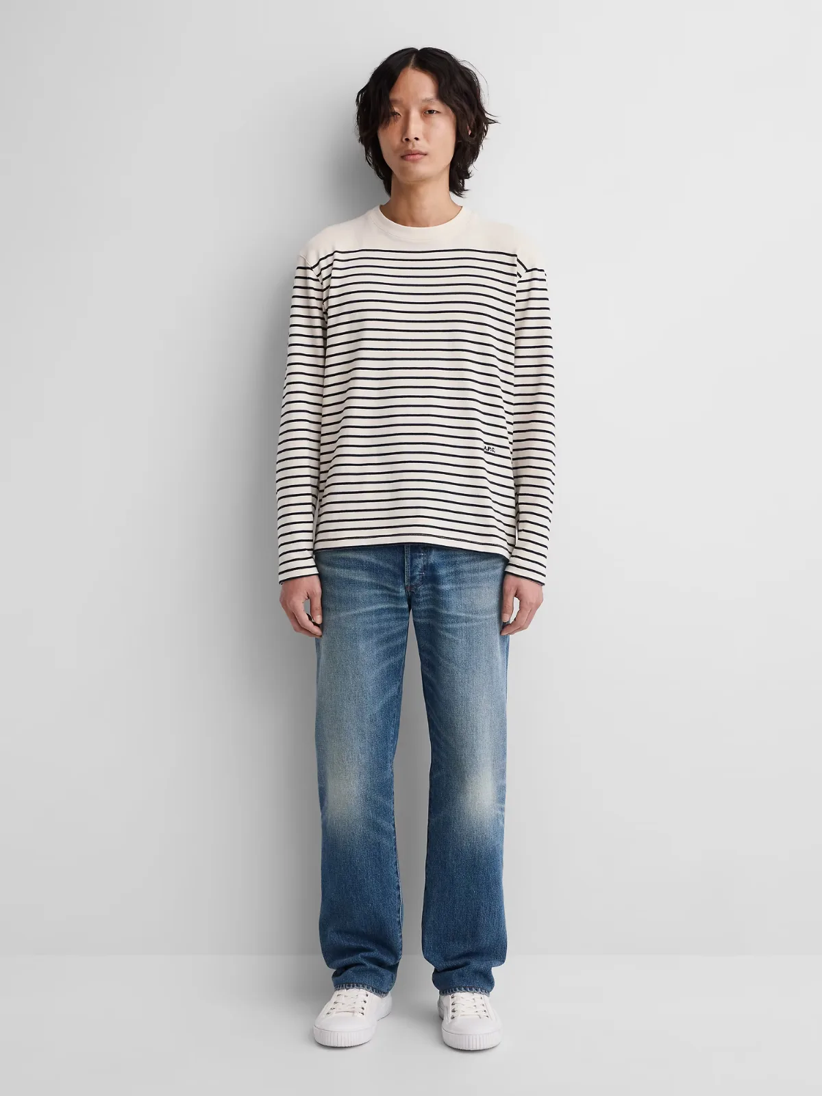 Gap x A.P.C. Japanese Denim Relaxed Straight Jeans by Gap