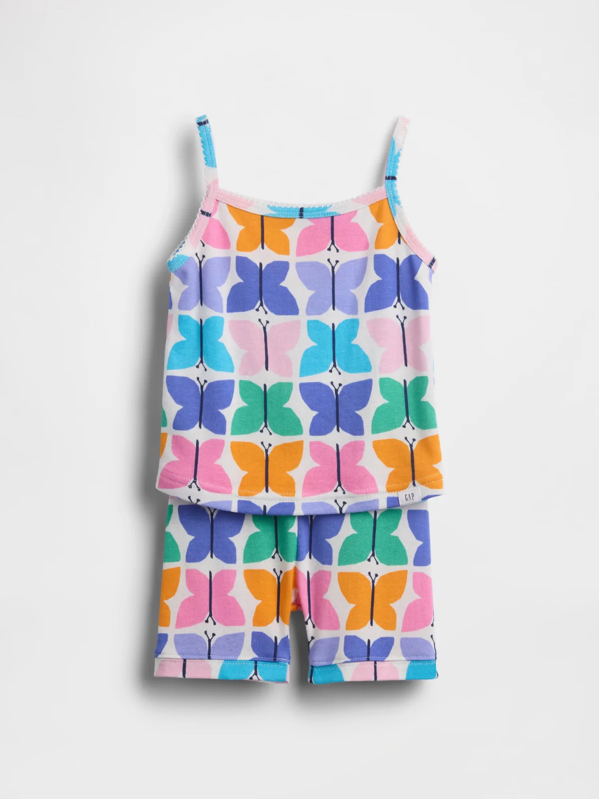 Organic Brushed Cotton Butterfly PJ Cami Short Set by Gap