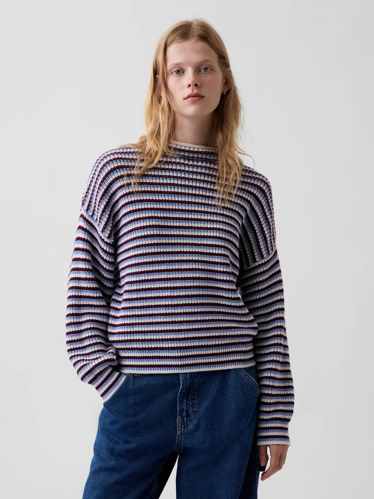 100% Cotton Oversized Rollneck Sweater by Gap