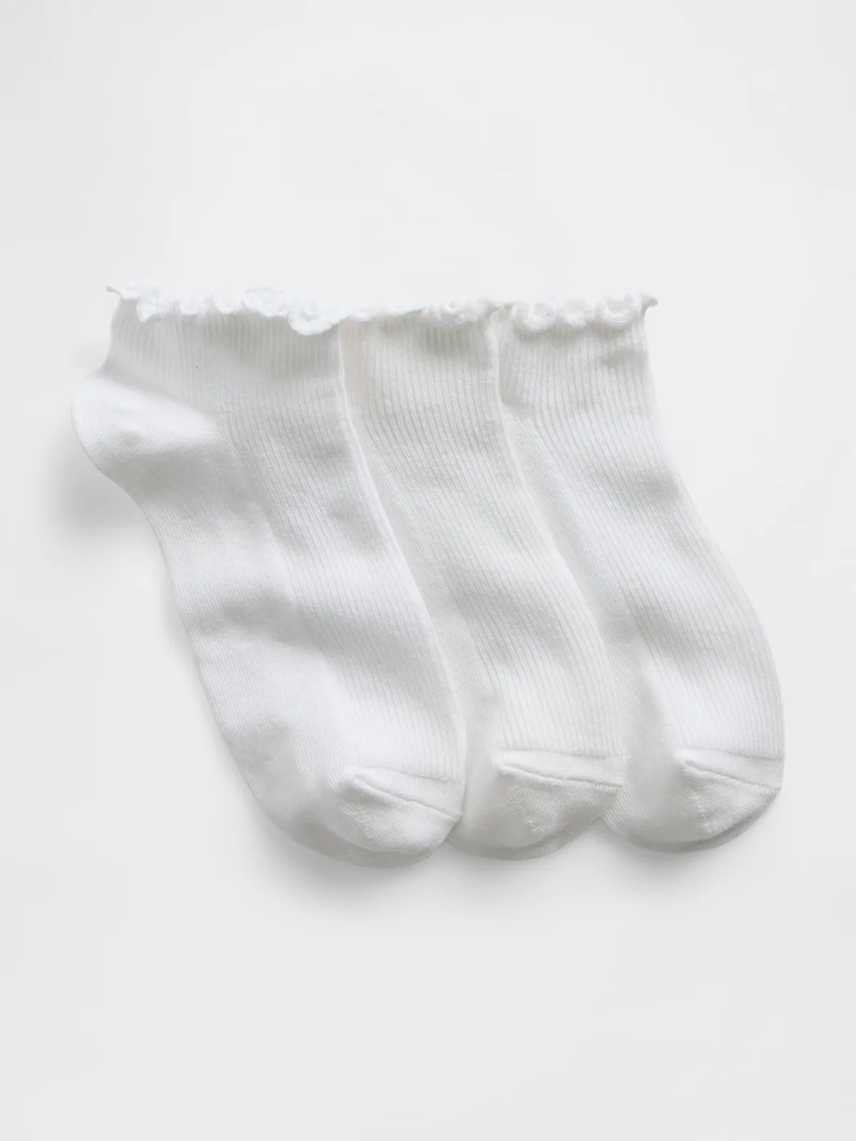 Ruffle Ankle Socks (3-Pack) by Gap