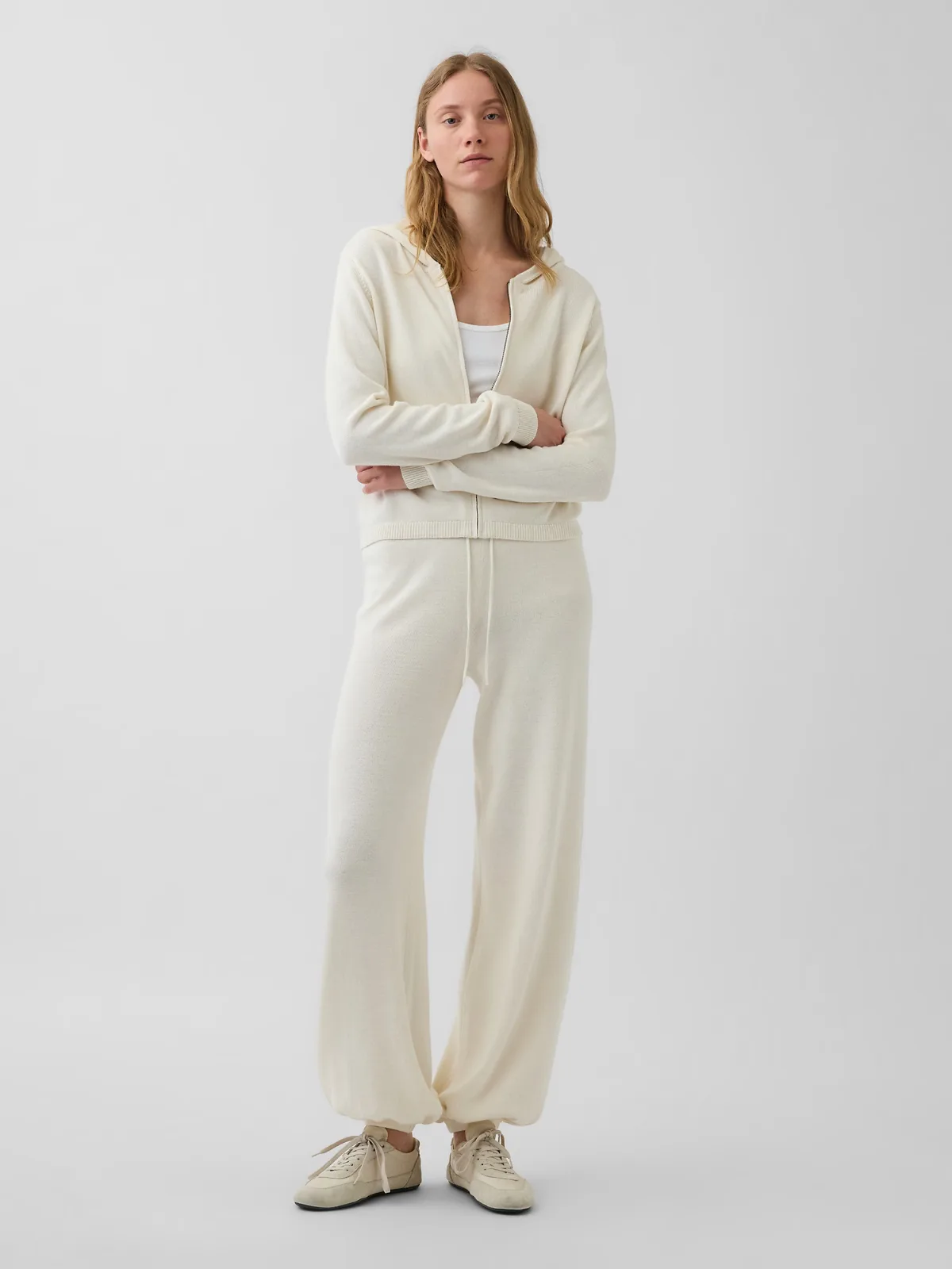 100% Cotton Relaxed Sweater Joggers by Gap