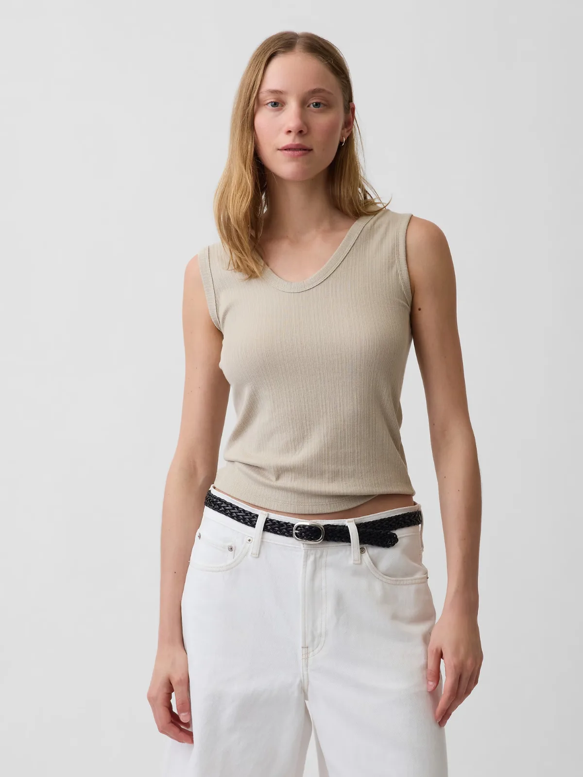 Variegated Rib Tank Top by Gap
