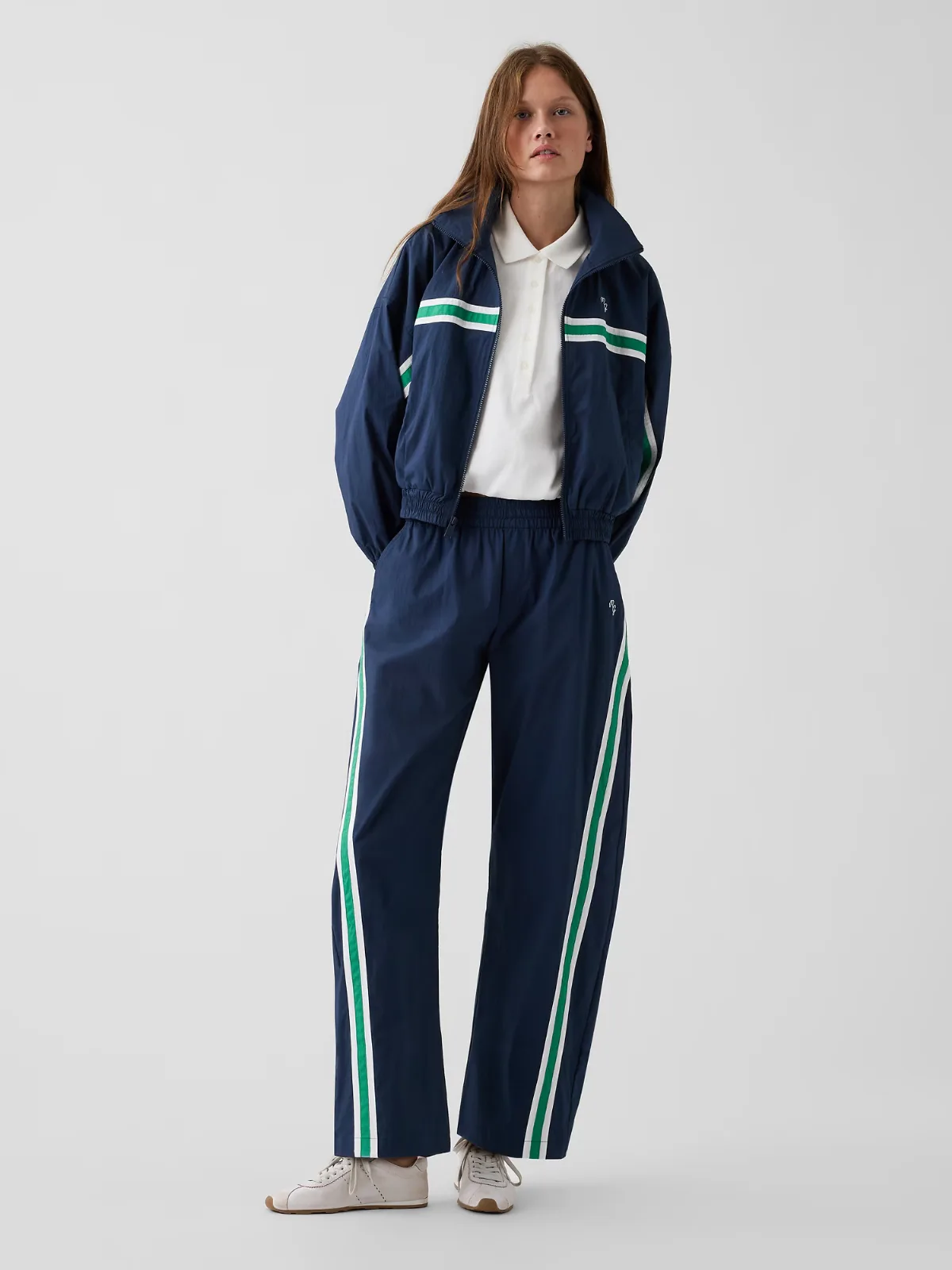 Gap x Malbon Textured Poplin Barrel Track Pants by Gap