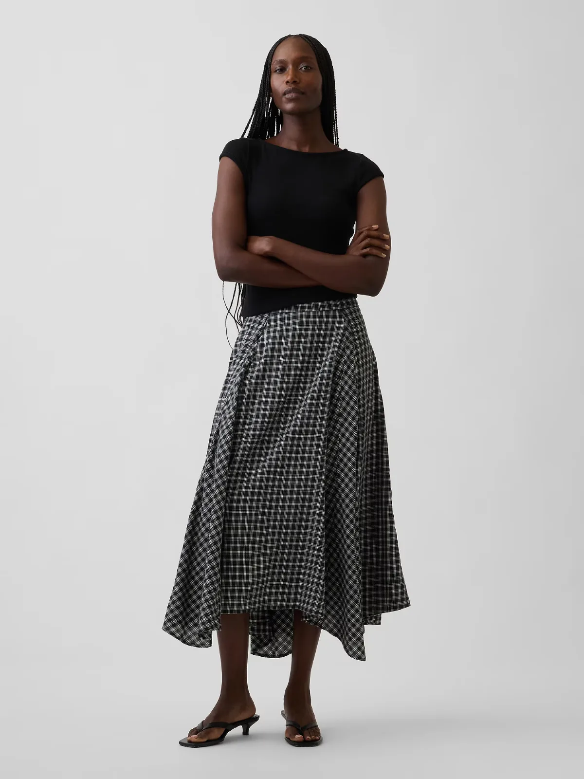 Handkerchief Maxi Skirt