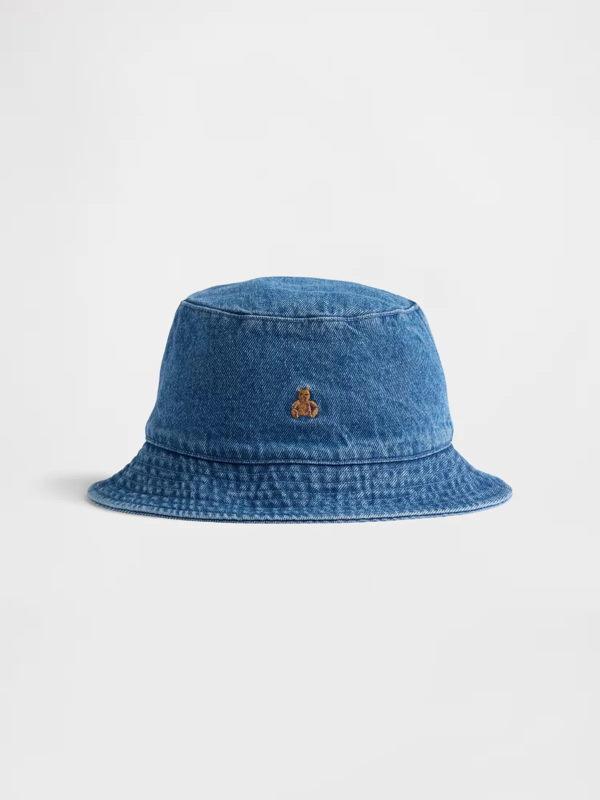 Brannan Bear Denim Bucket Hat by Gap