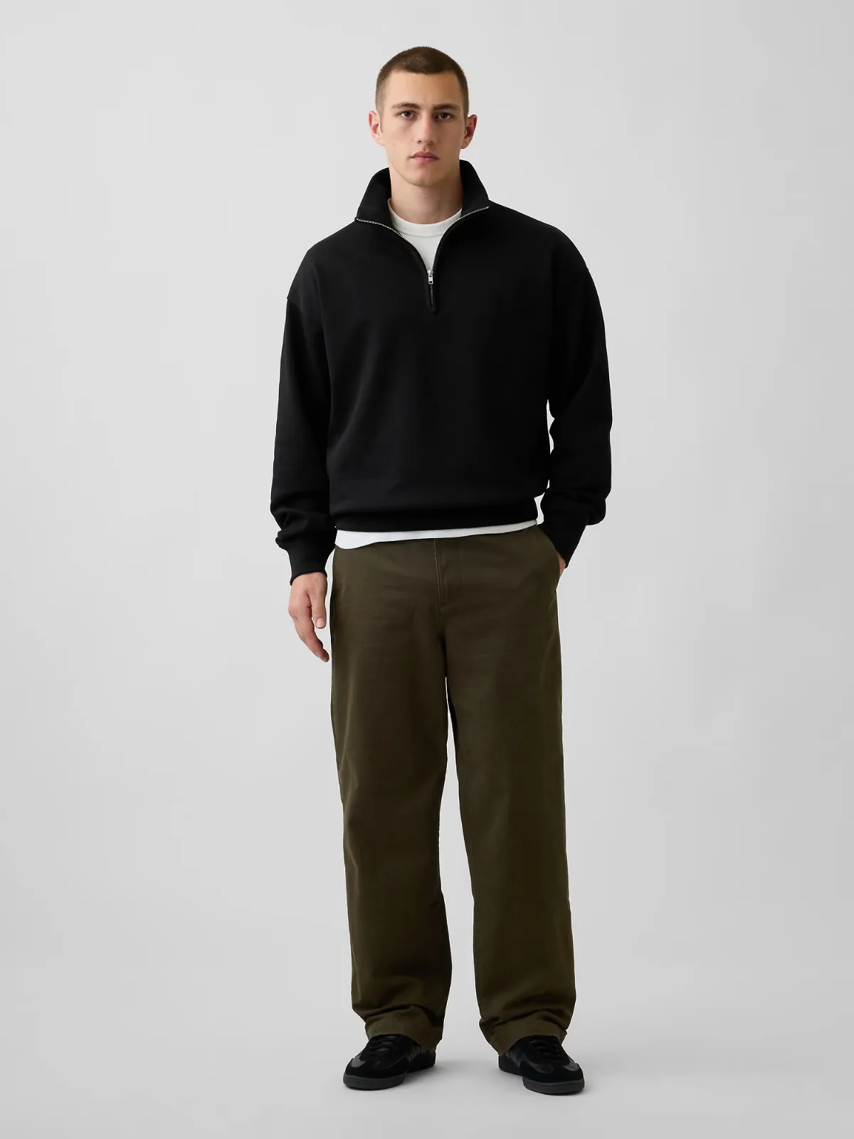 Heavyweight Twill Baggy Khakis