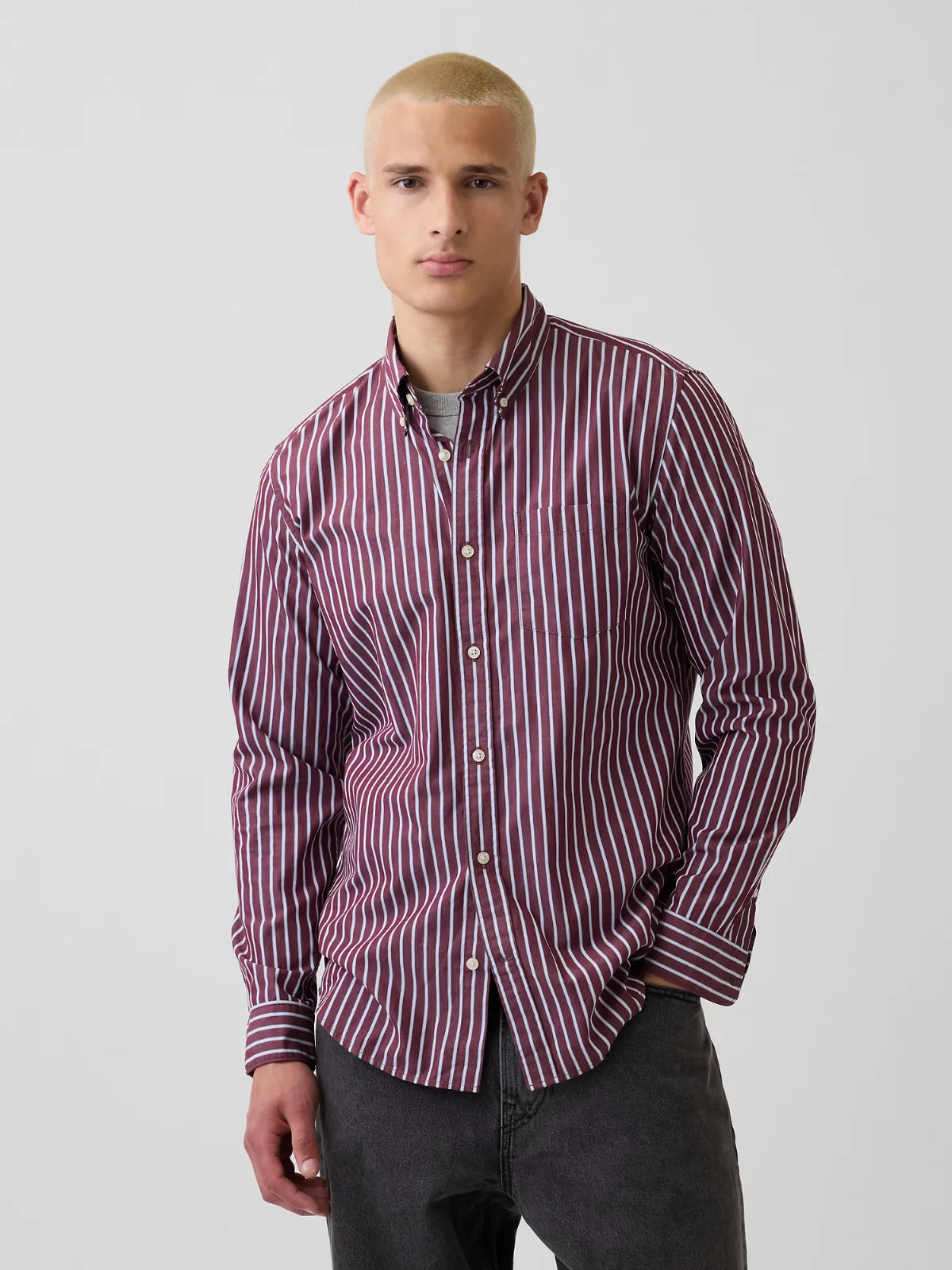 Organic Cotton Poplin Classic Shirt by Gap