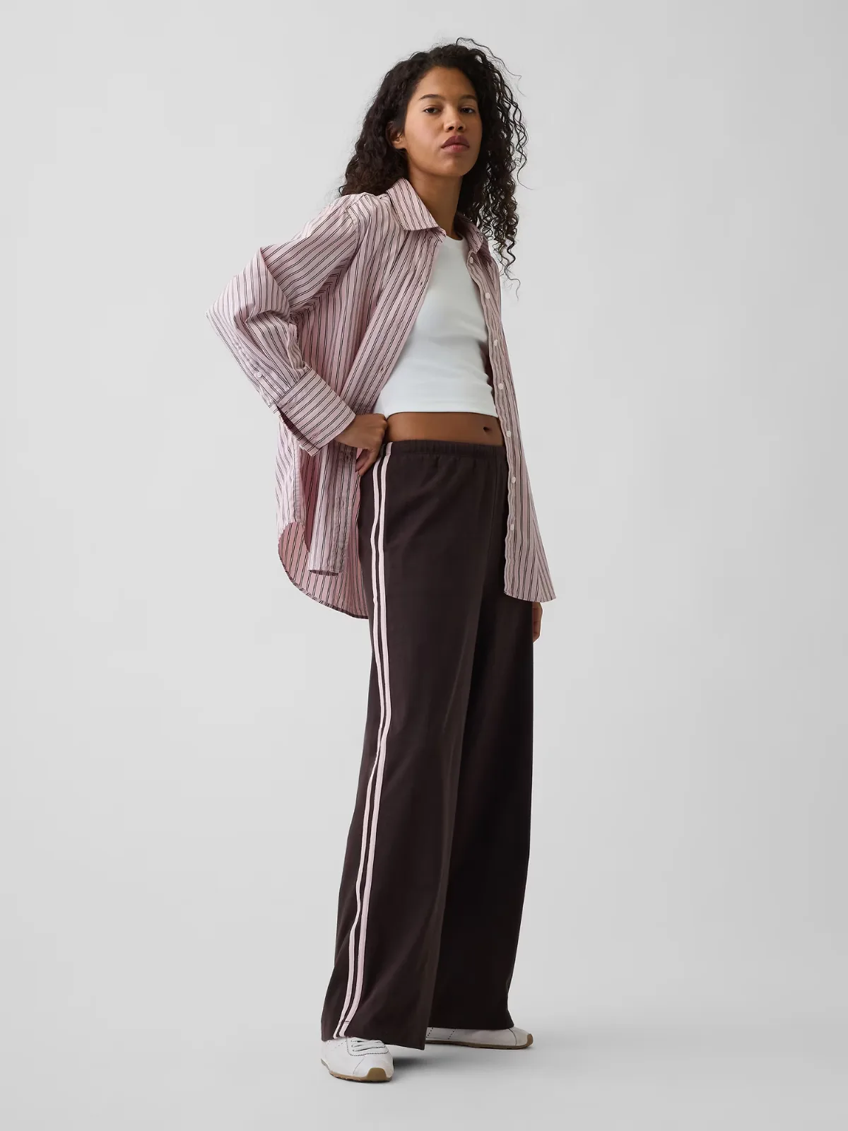 Knit Relaxed Track Pants