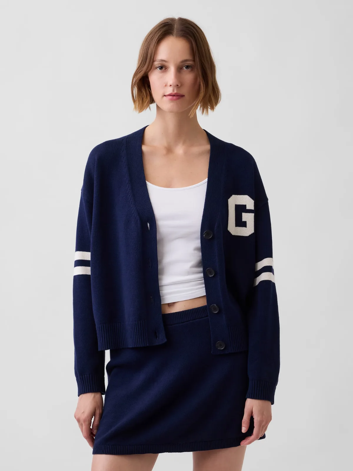 100% Cotton Oversized Cardigan Sweater by Gap