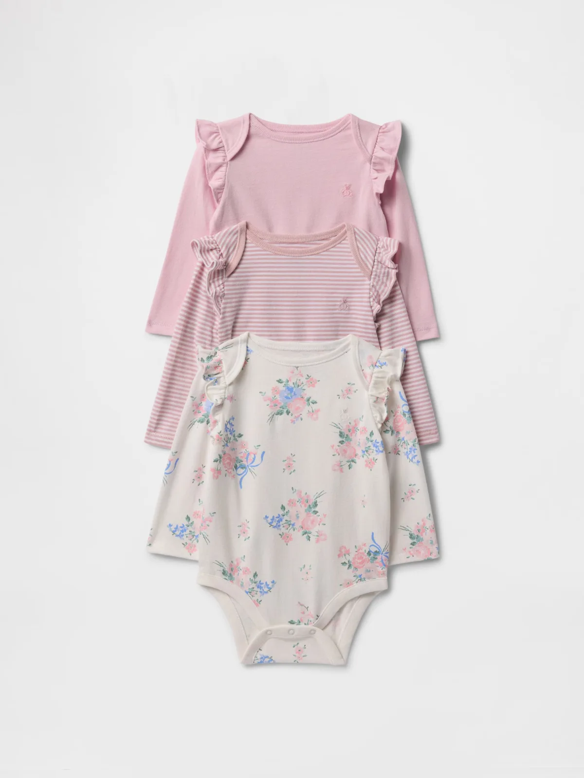 First Favorites Organic Cotton Bodysuit (3-Pack) by Gap