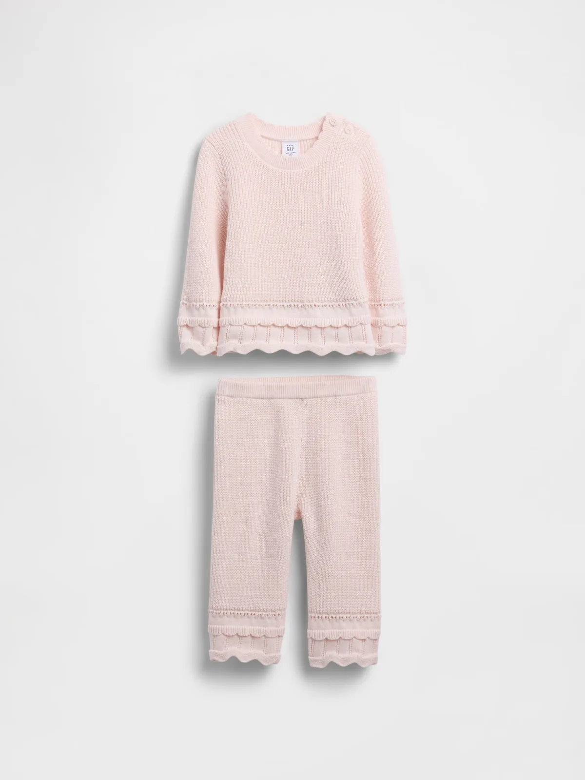 Scalloped Sweater Outfit Set by Gap