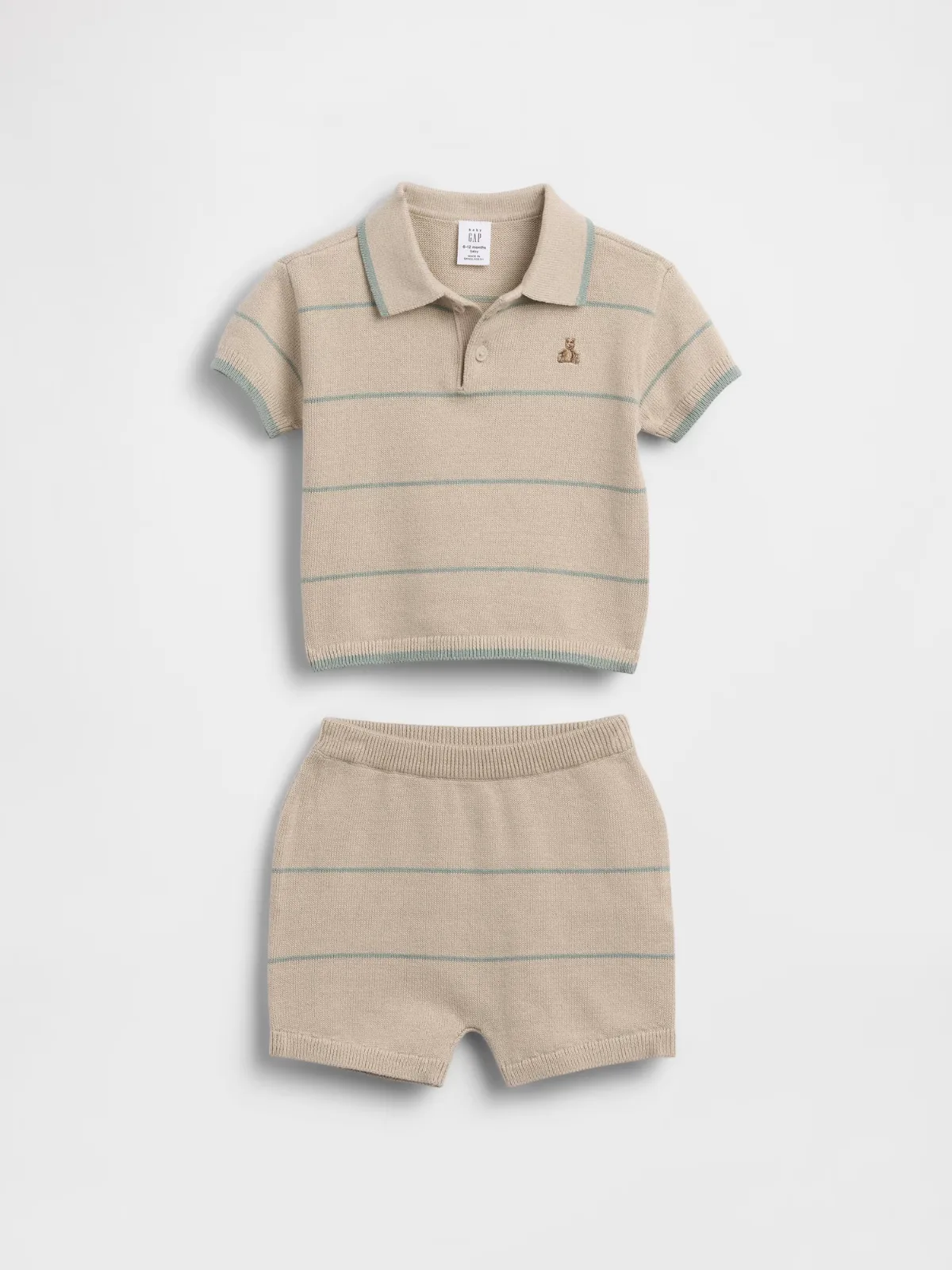 Sweater Polo Shirt Stripe Outfit Set by Gap