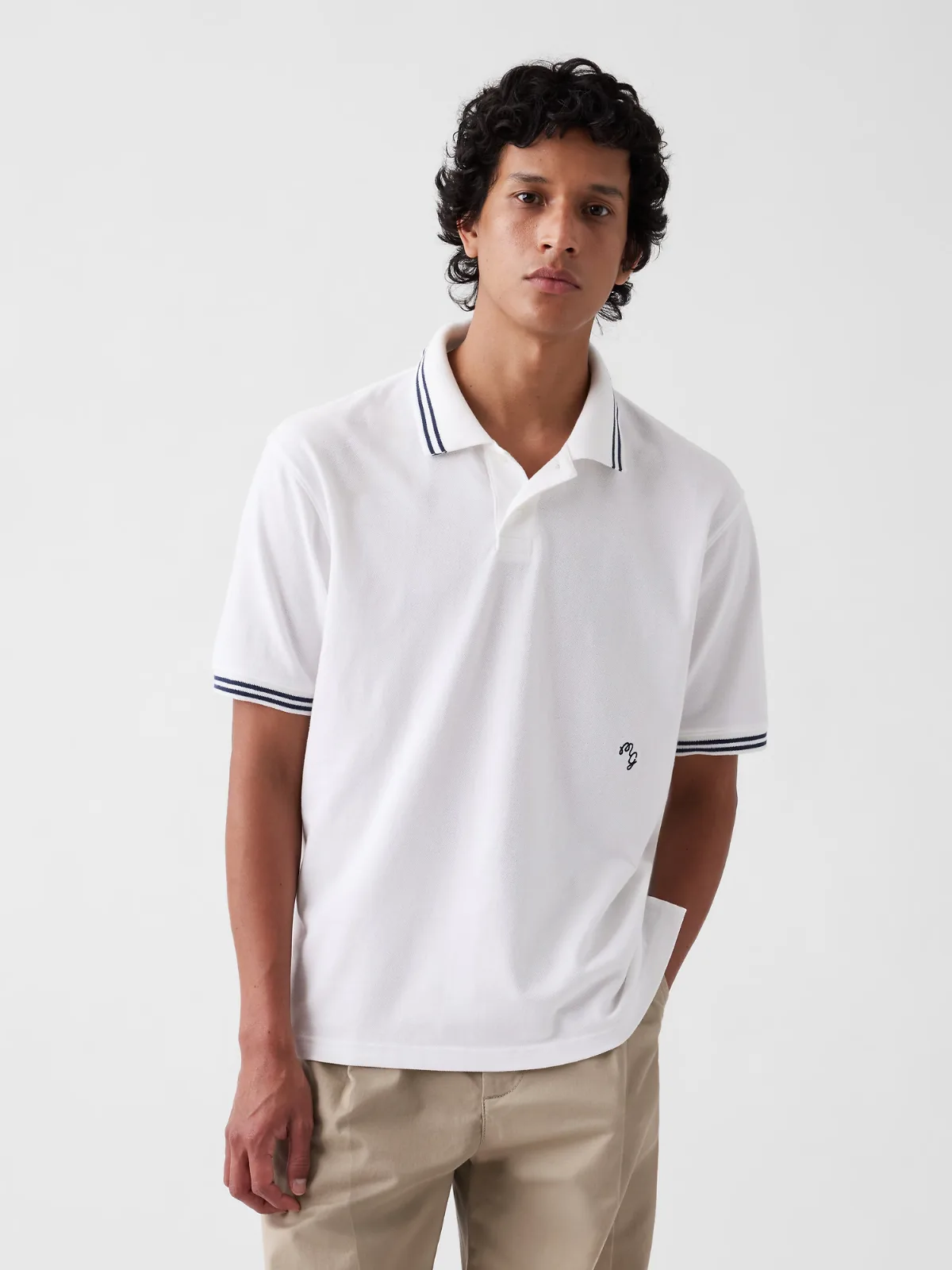 Gap x Malbon Relaxed Polo Shirt by Gap