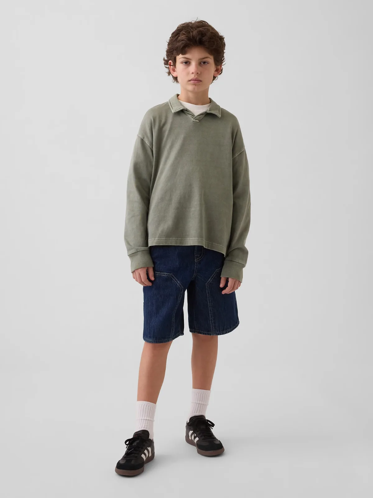 90s Loose Easy Denim Carpenter Shorts by Gap