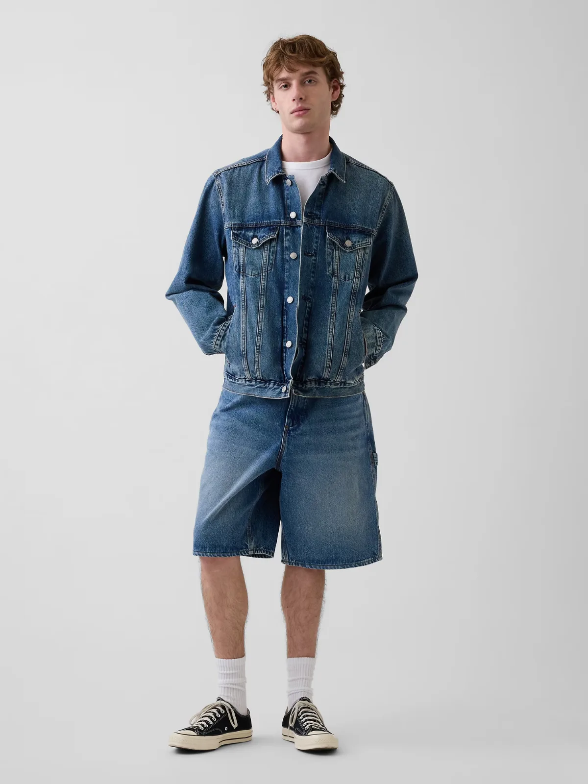 10.5" Baggy Denim Carpenter Shorts by Gap