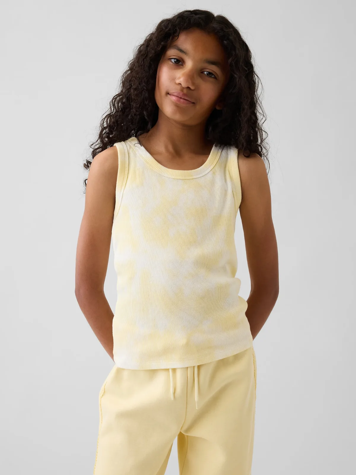 Rib Tie-Dye Tank Top by Gap
