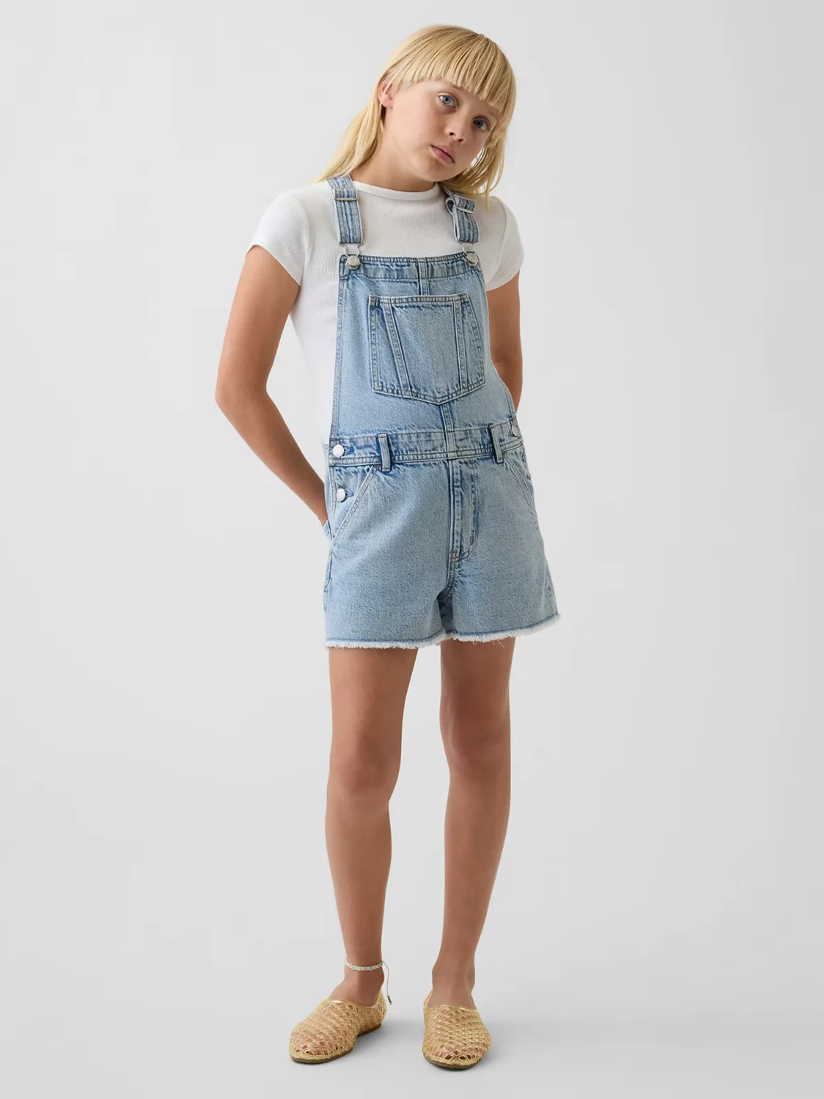 Denim Loose Shortalls by Gap