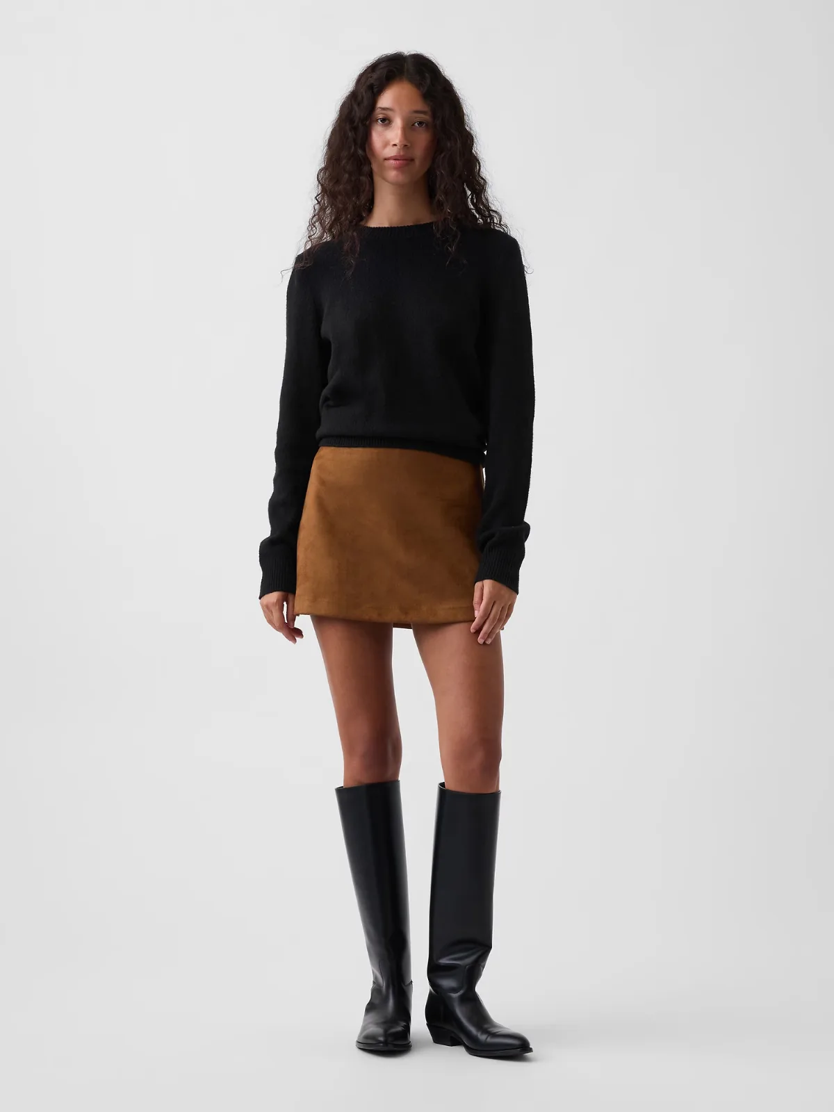 Vegan Suede Mini Skort by Gap