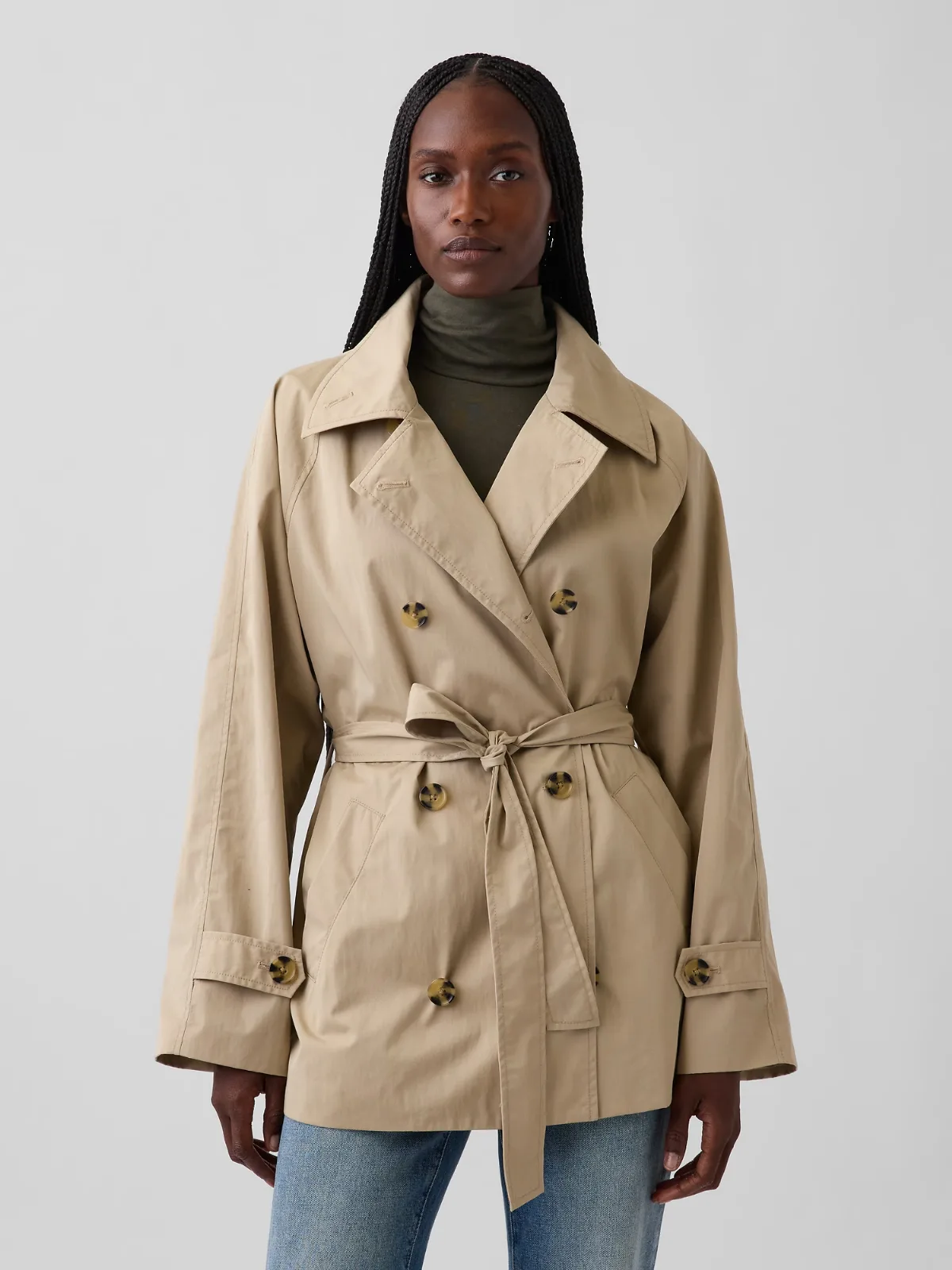 Belted Midi Trench Coat by Gap