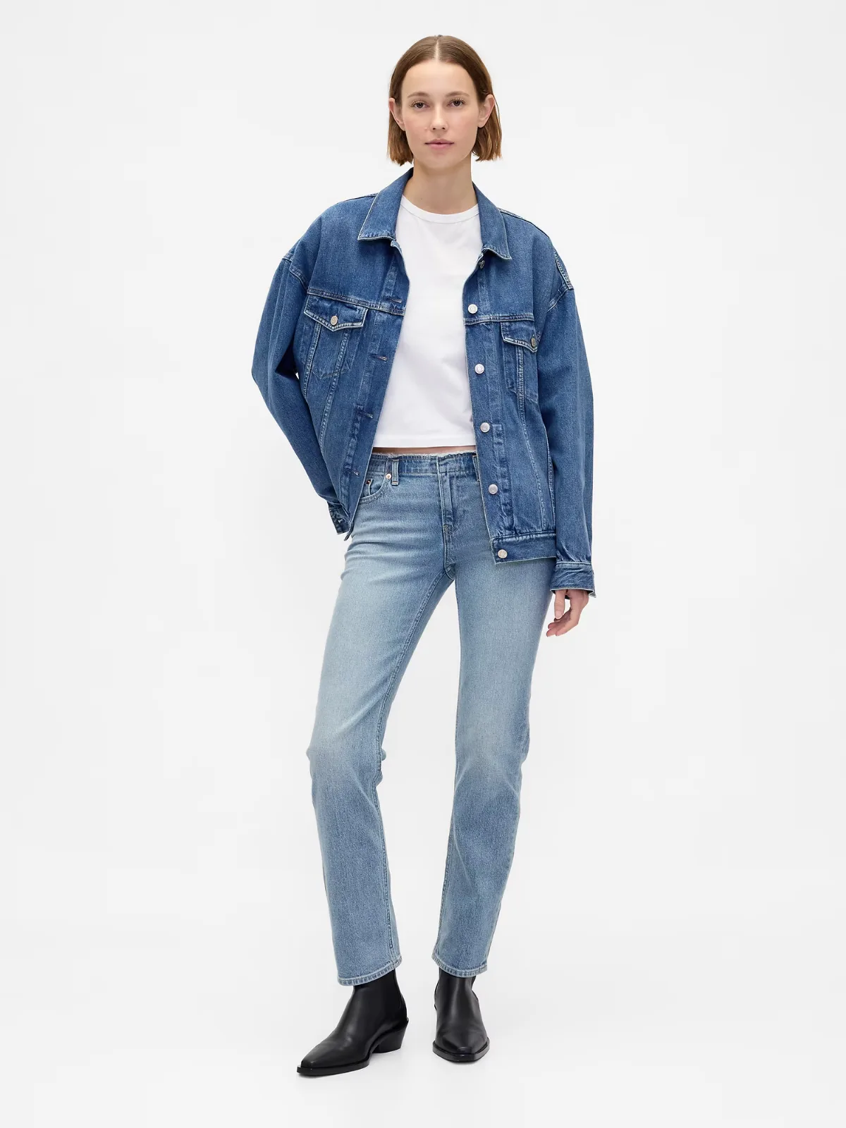Low Rise 90s Slim Straight Jeans by Gap