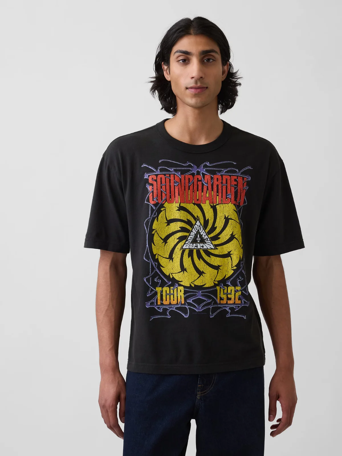Soundgarden Heavyweight Crop Graphic T-Shirt by Gap