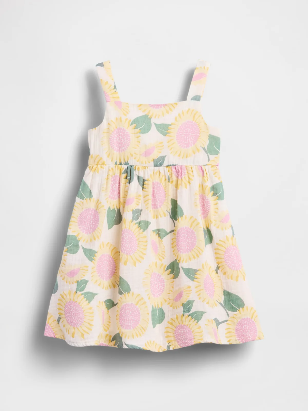 Cotton Gauze Sunflower Dress by Gap