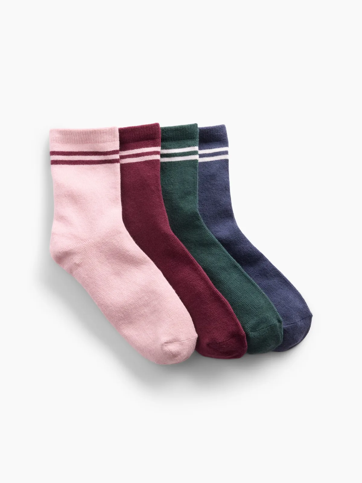 Varsity Stripe Crew Socks (4-Pack) by Gap