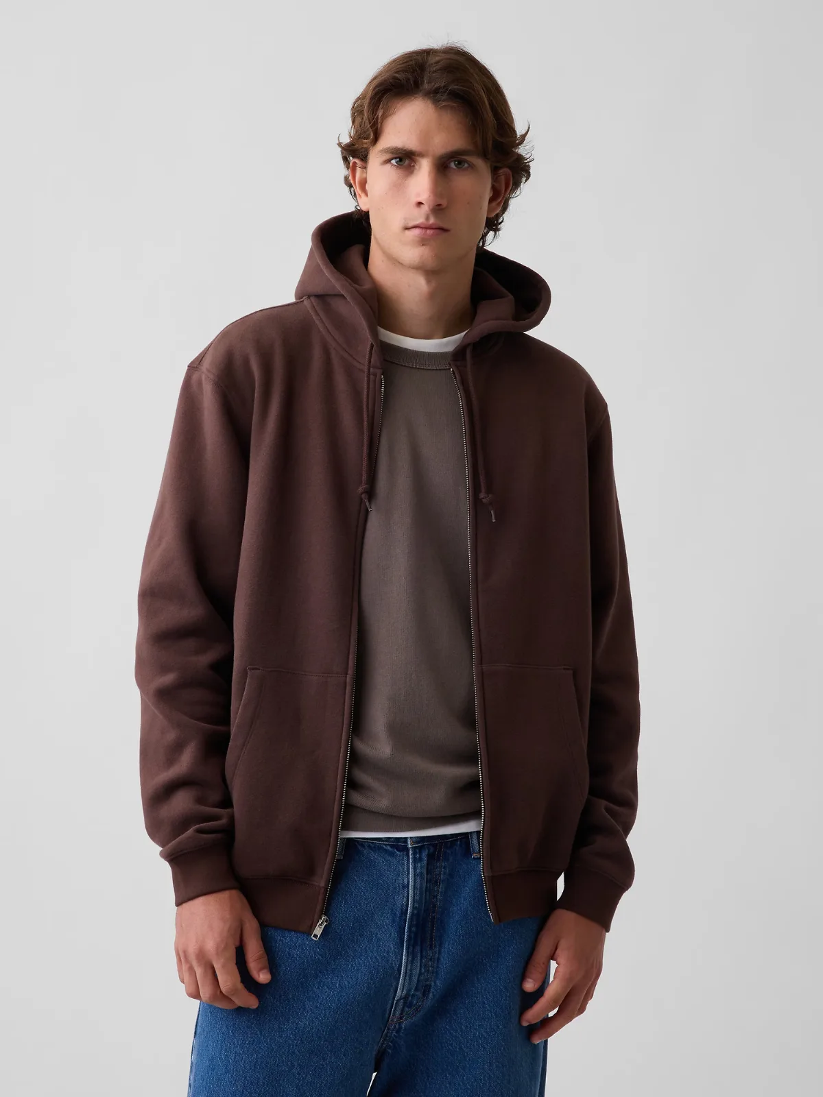 VintageSoft Relaxed Zip Hoodie by Gap