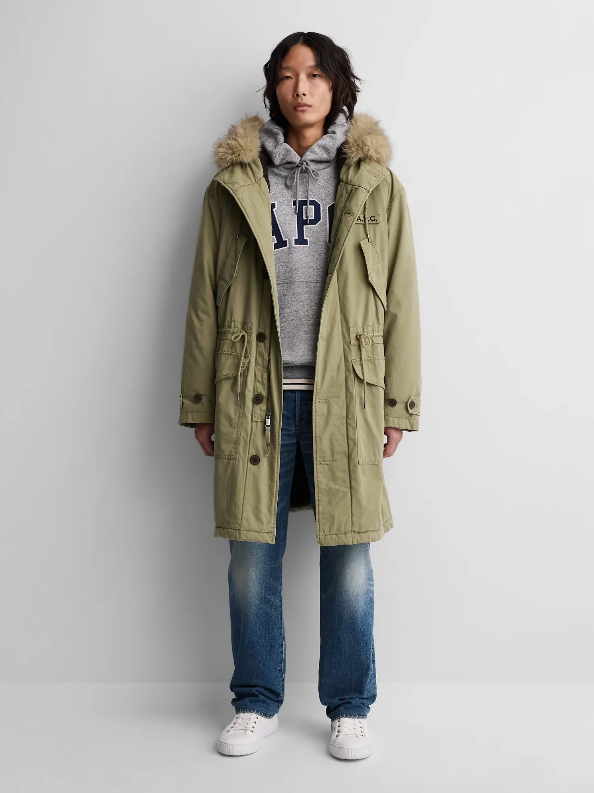 Gap x A.P.C. Oversized Sherpa-Lined Utility Parka by Gap
