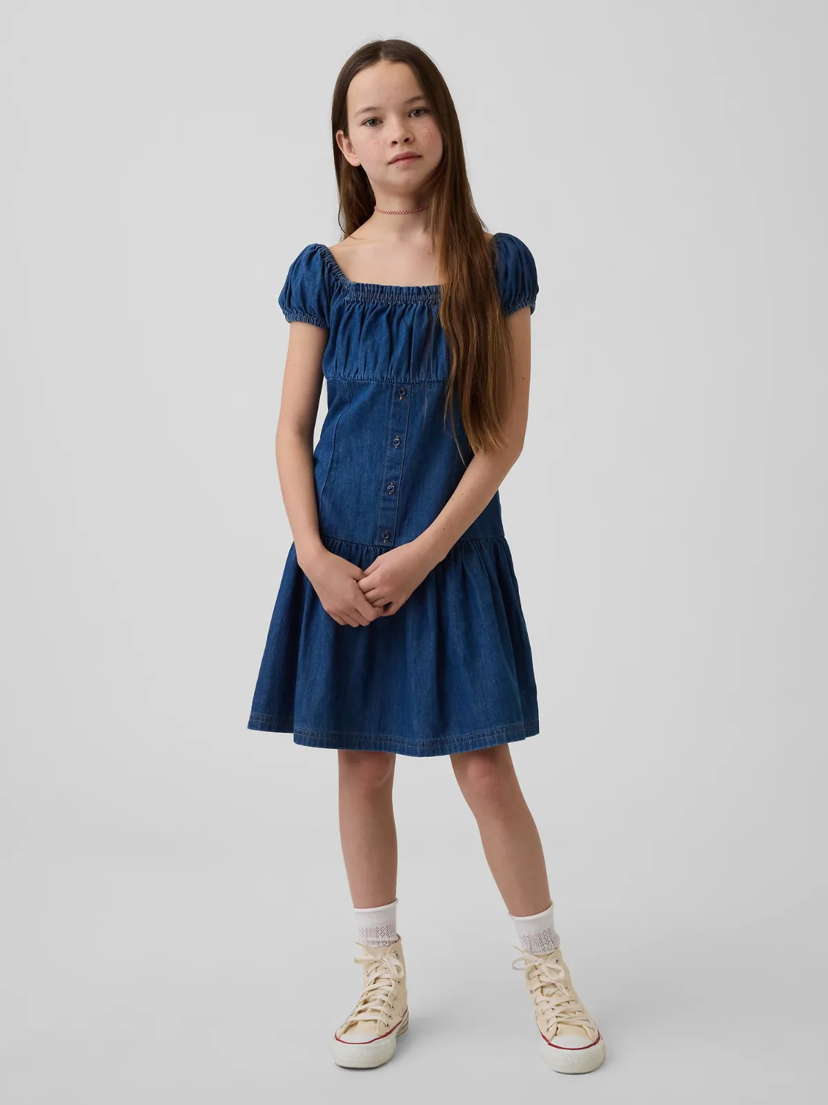 Denim Drop-Waist Dress by Gap