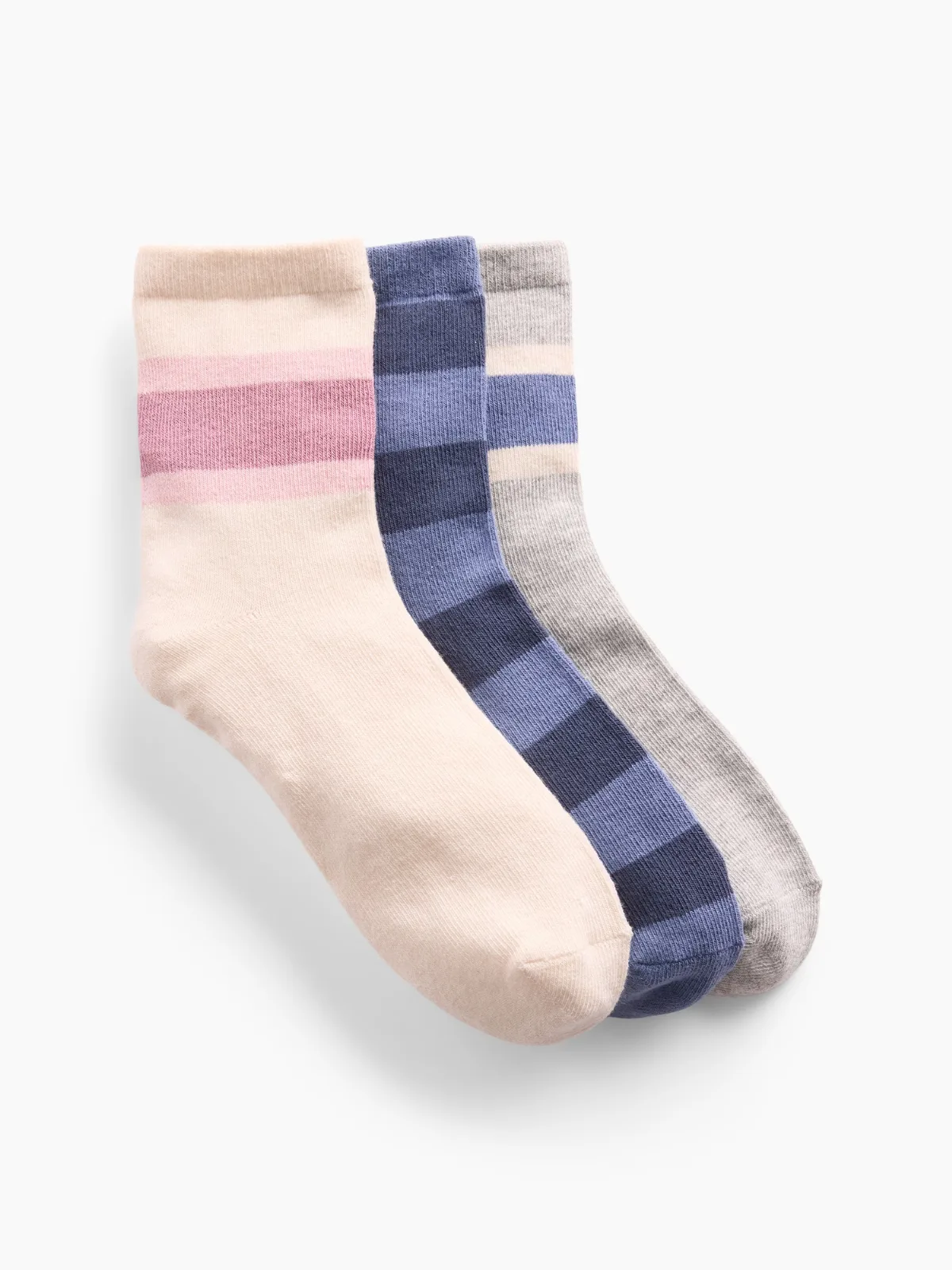 Colorblock Stripe Crew Socks (3-Pack) by Gap
