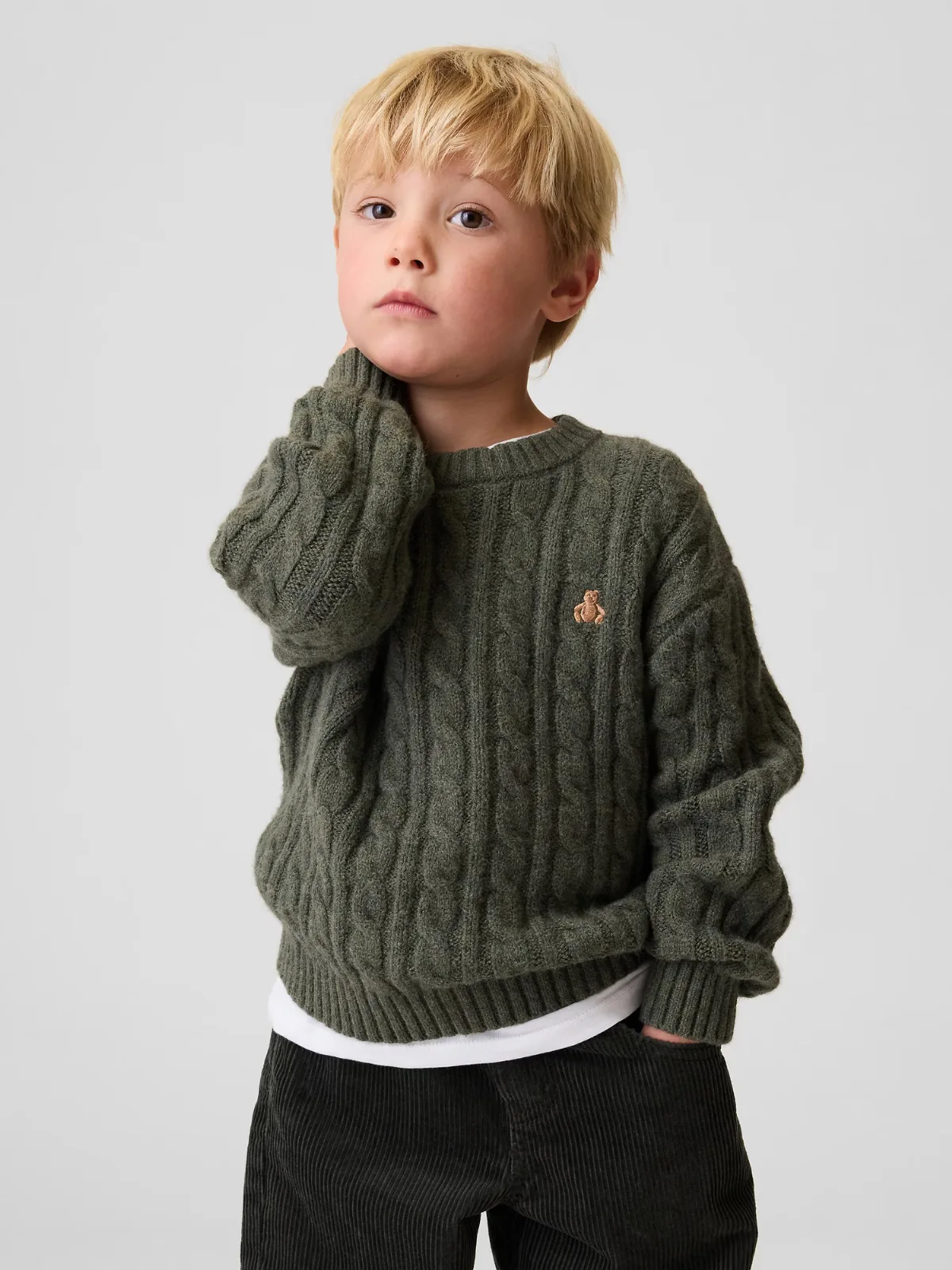 CashSoft Cable-Knit Sweater by Gap