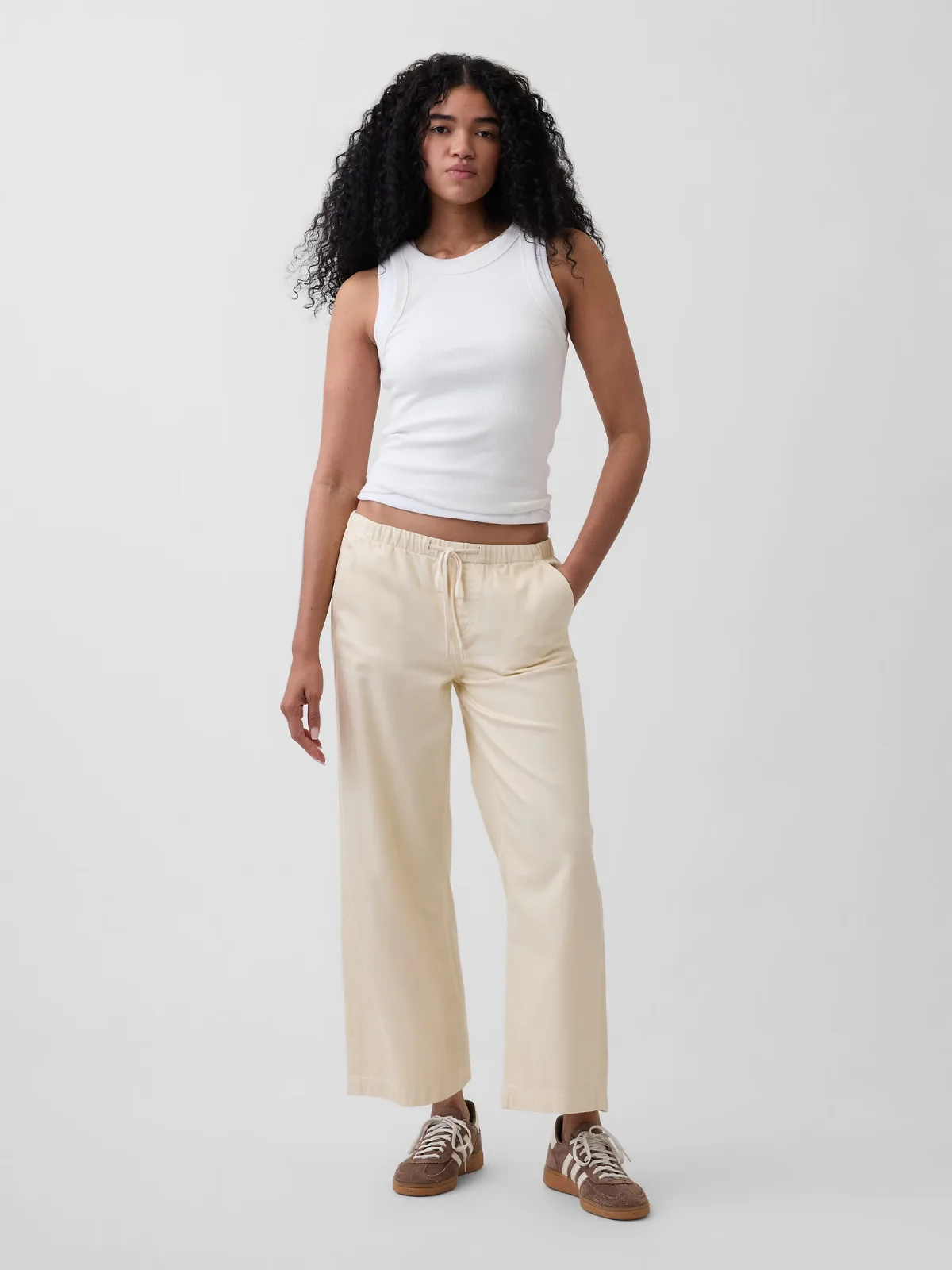 Low Rise UltraSoft 90s Loose Easy Crop Jeans by Gap