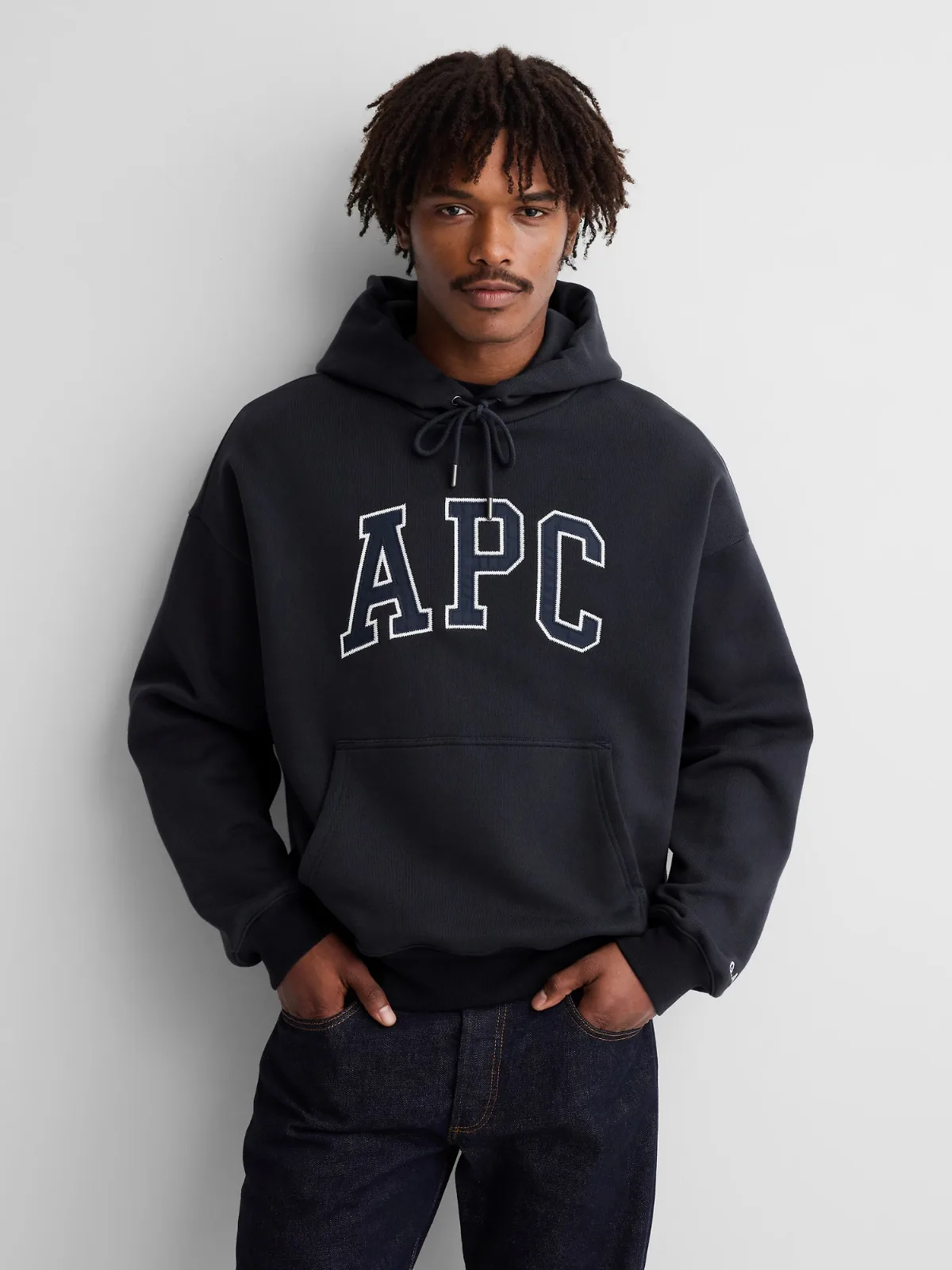 Gap x A.P.C. Extra Heavyweight Logo Hoodie by Gap