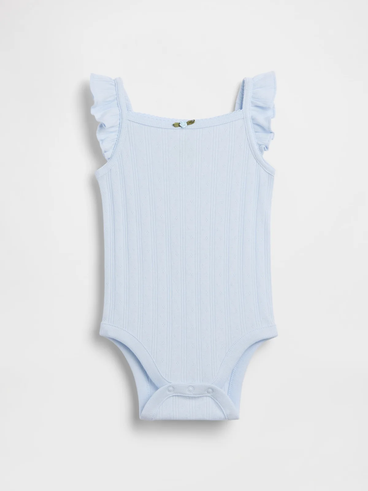 Pointelle Rib Tank Bodysuit by Gap