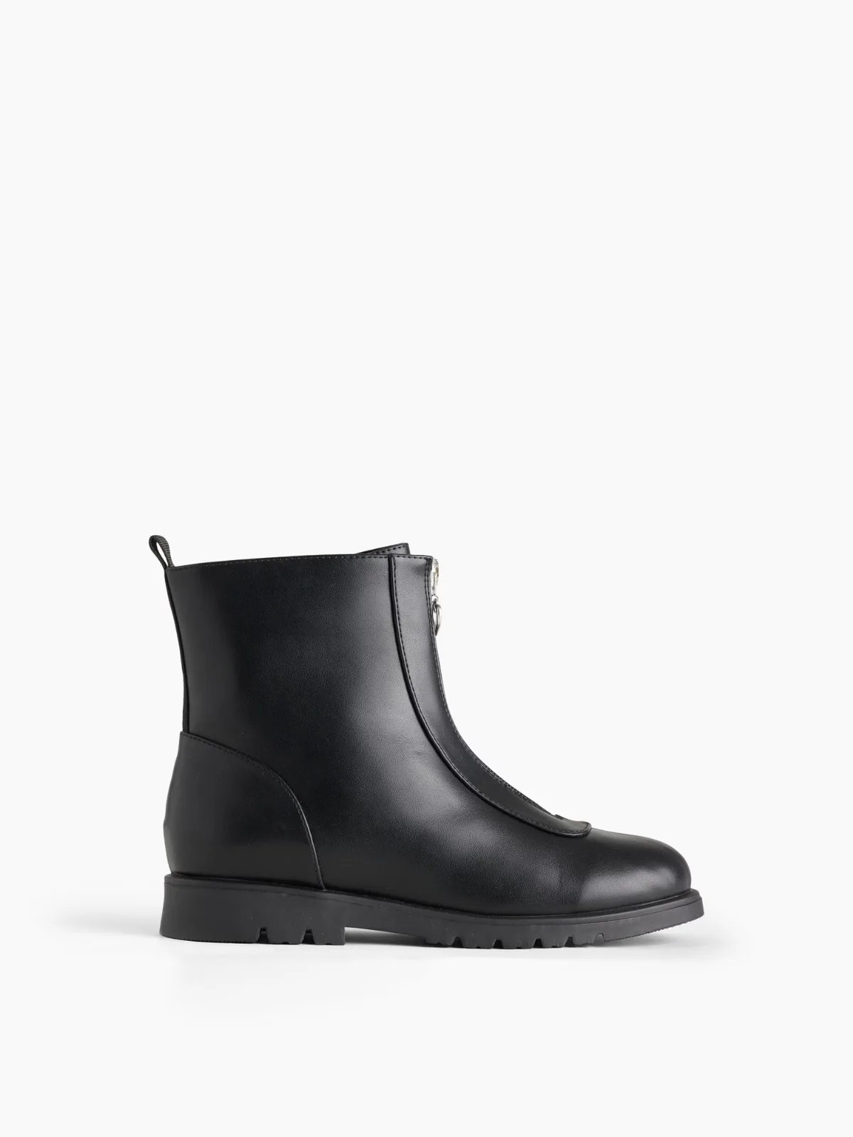 Vegan Leather Zip-Front Boots by Gap