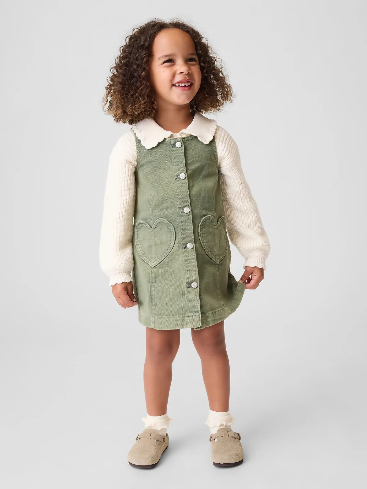 Denim Heart Pocket Shift Dress by Gap