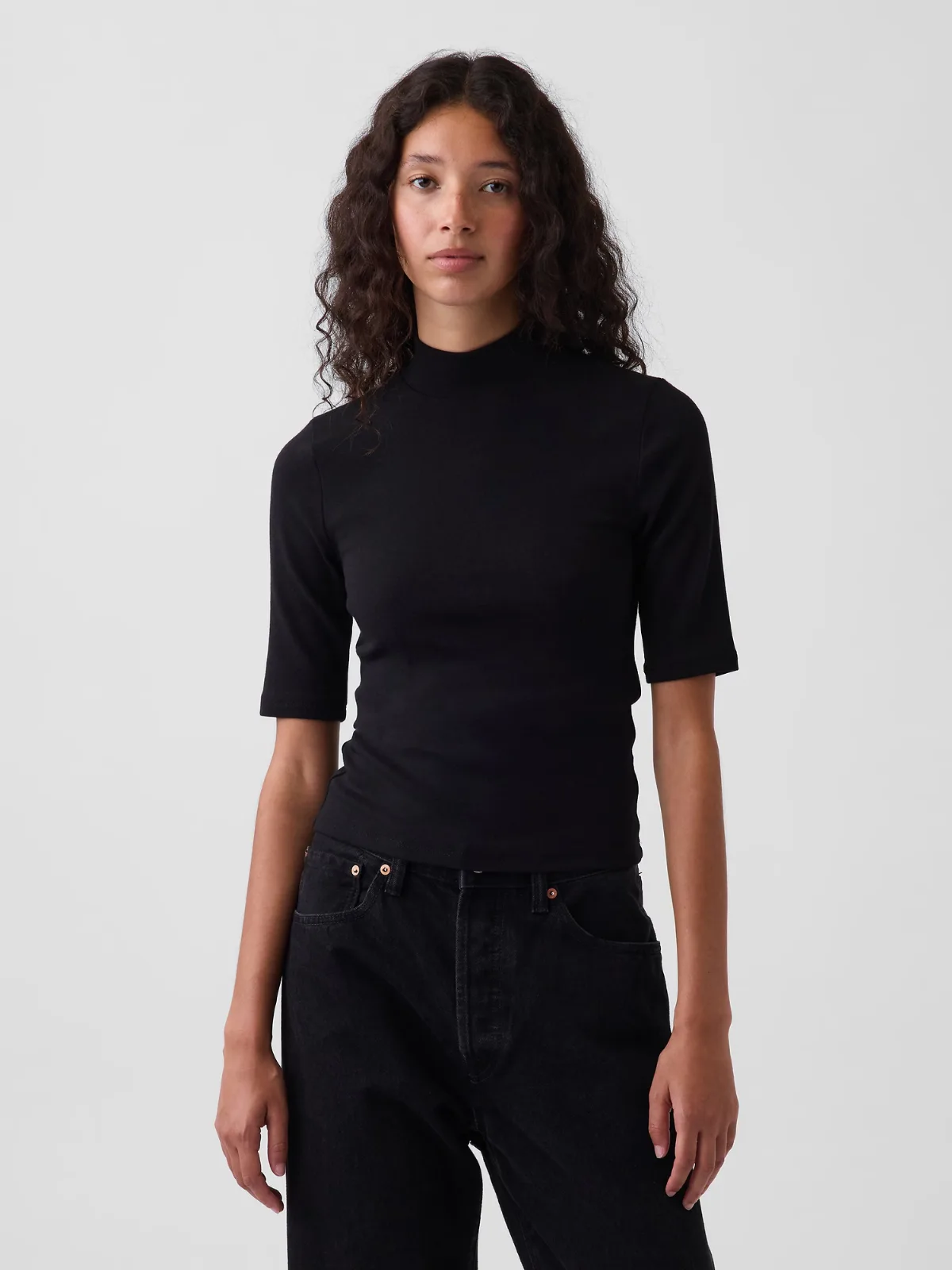 Modern Mockneck T-Shirt by Gap
