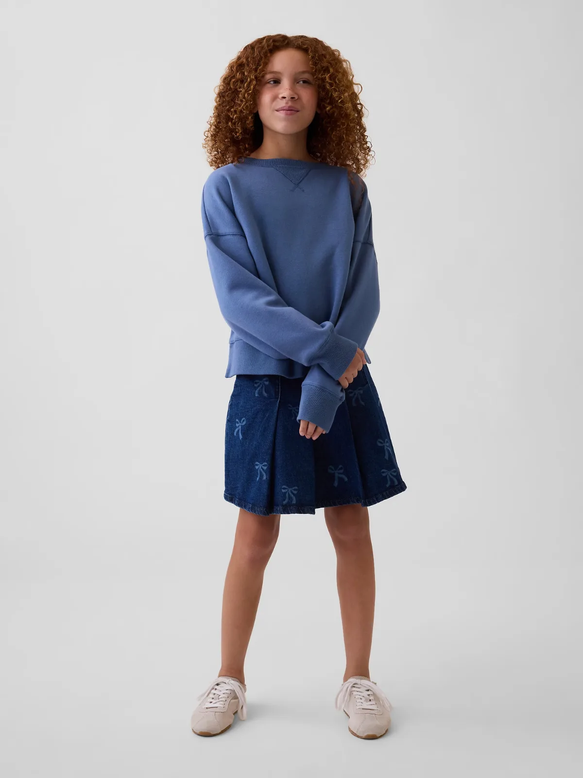 Denim Pleated Mini Skirt by Gap