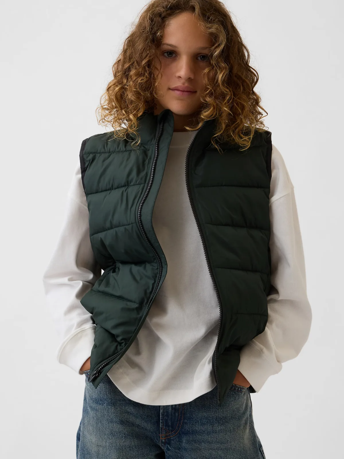 Recycled Lightweight Puffer Vest by Gap