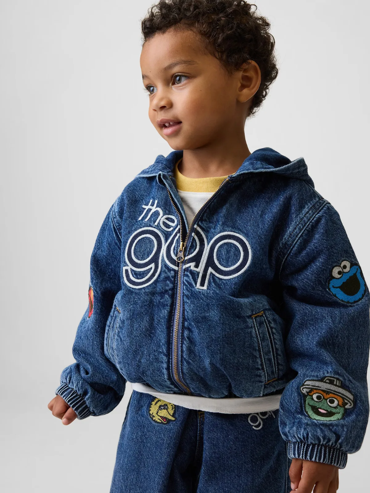 Sesame Street Denim Hooded Jacket by Gap