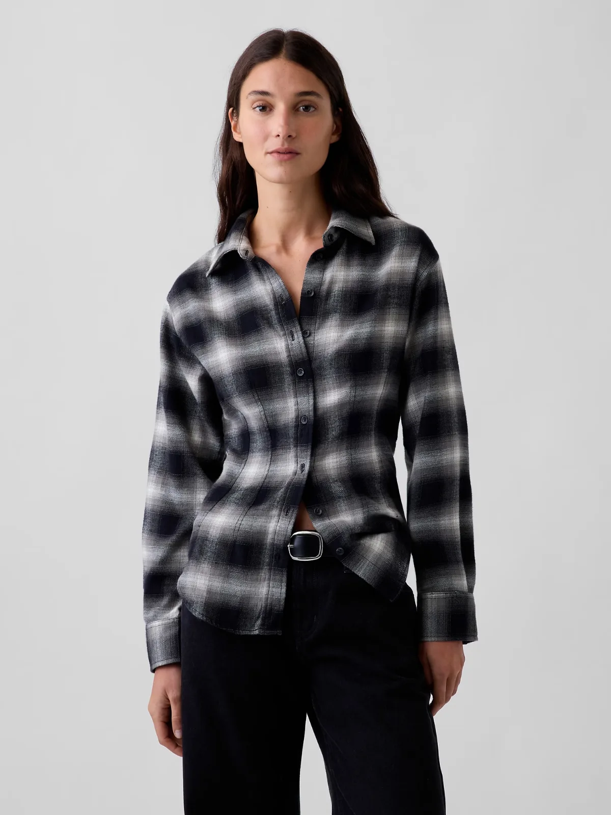 Flannel Fitted Shirt by Gap