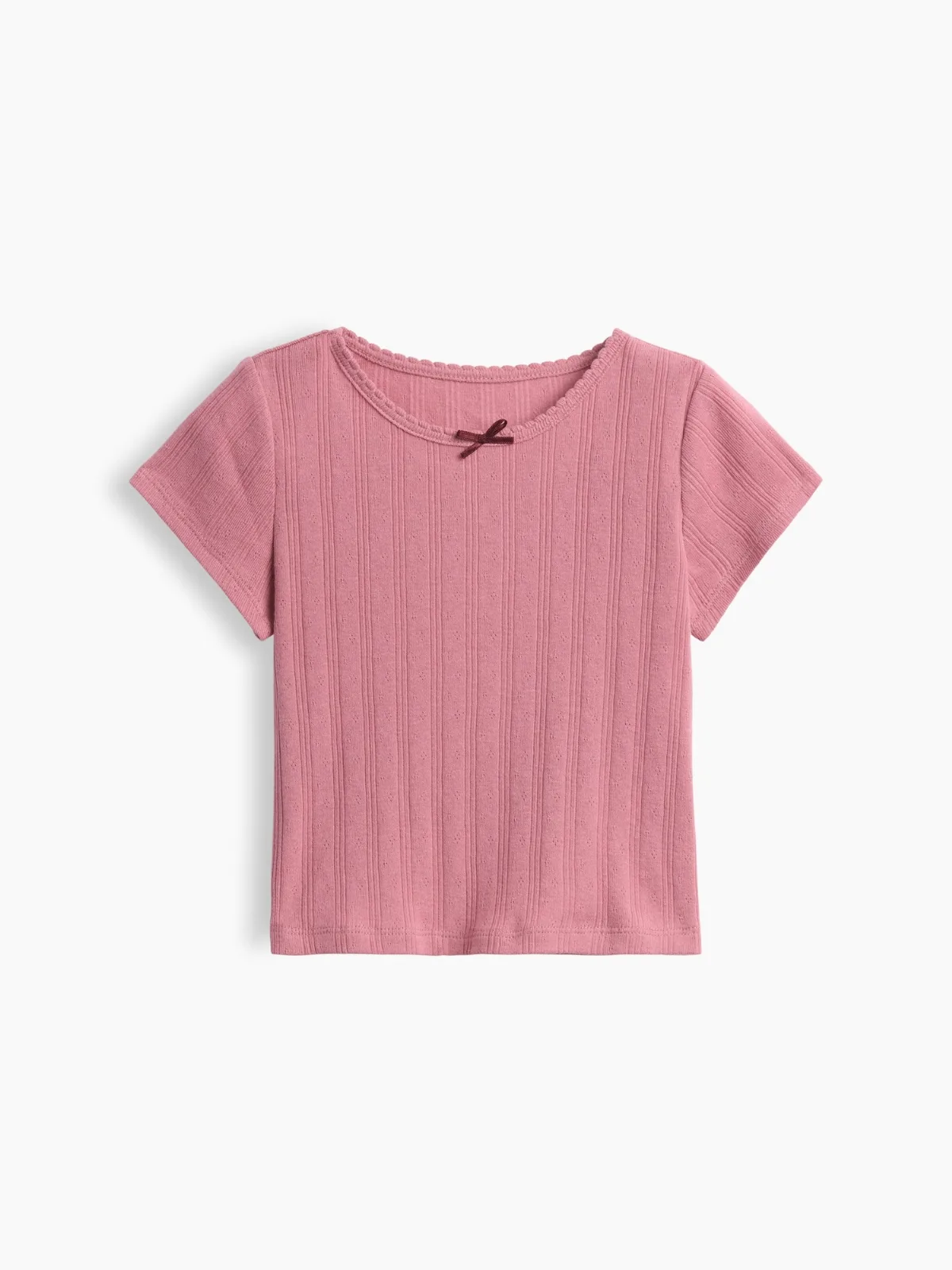 Pointelle Rib T-Shirt by Gap