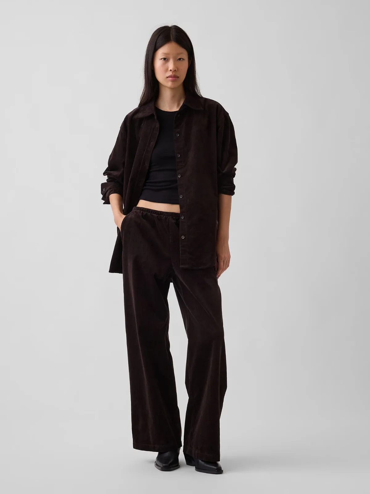 Corduroy Easy Wide-Leg Pants by Gap
